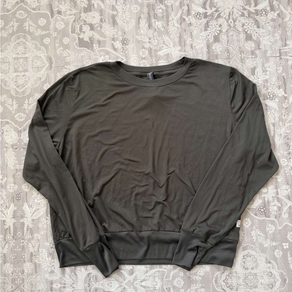 Vuori Womens Crewneck Army Green Size XL